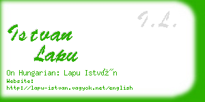 istvan lapu business card